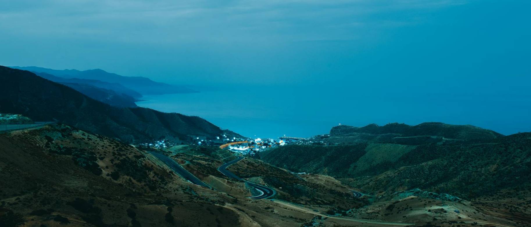 Beautiful aerial view of seaside, Morocco